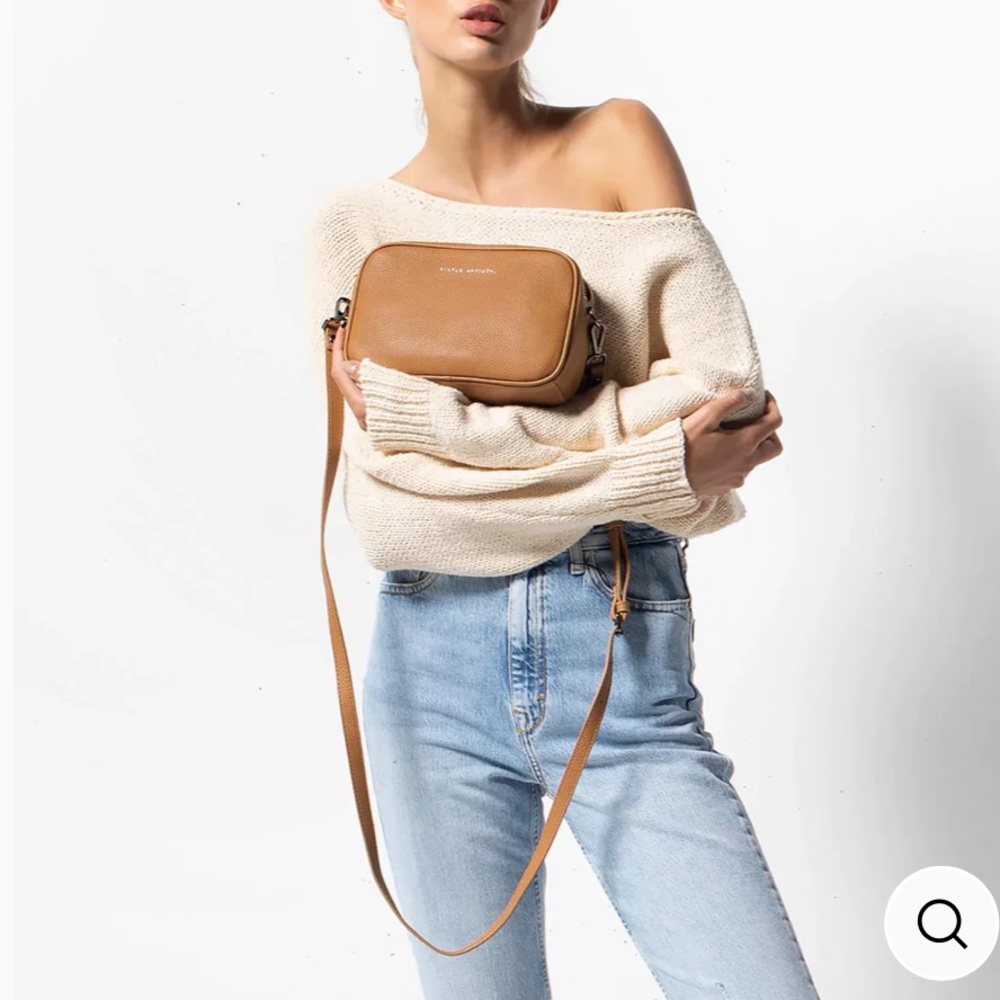 Status Anxiety Plunder Tan Leather Shoulder Bag